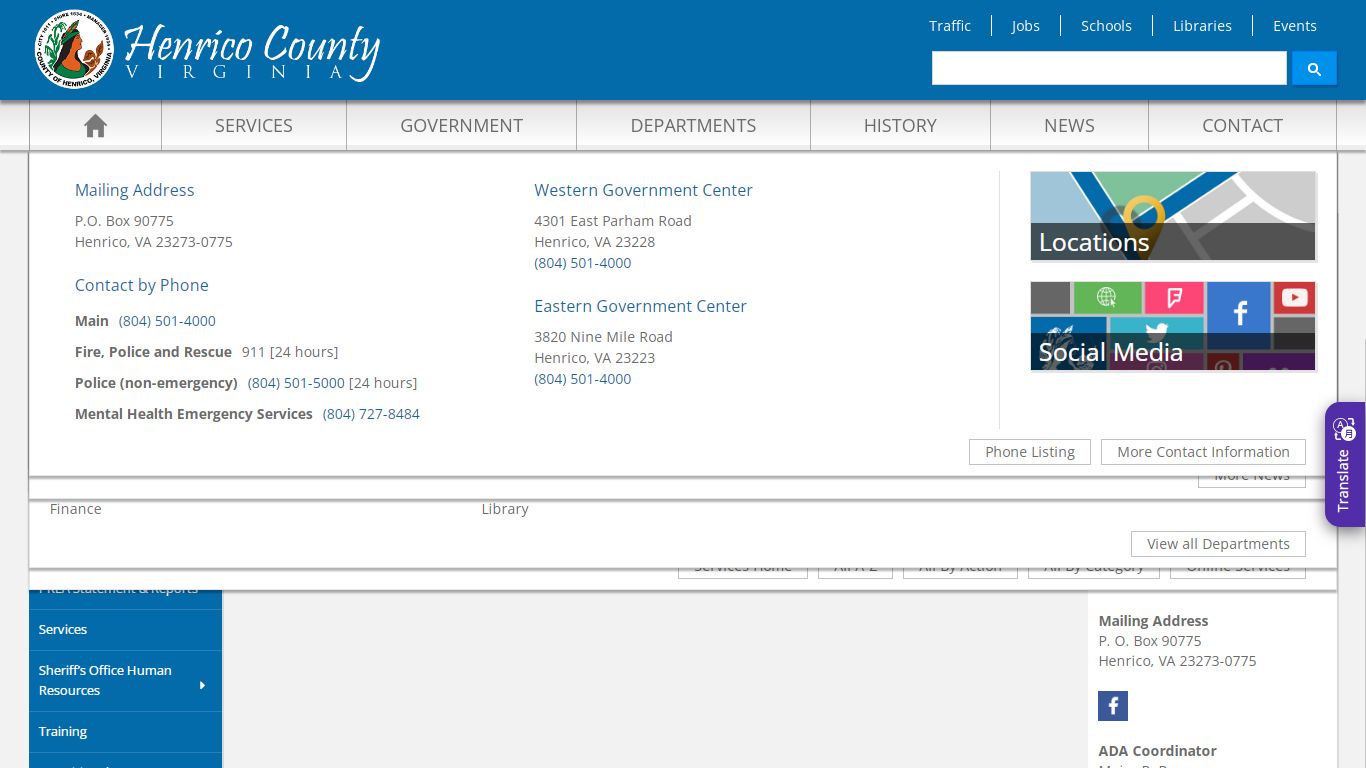 Inmate Visitation - Henrico County, Virginia