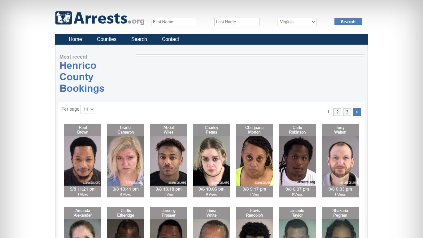 Henrico County Arrests and Inmate Search